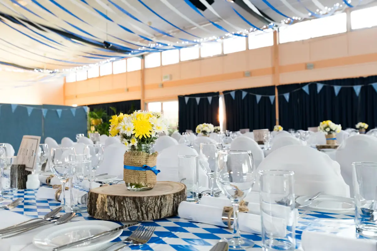 The Ten Hotel Gurnee Grand Ballroom wedding reception setup, Lake County IL