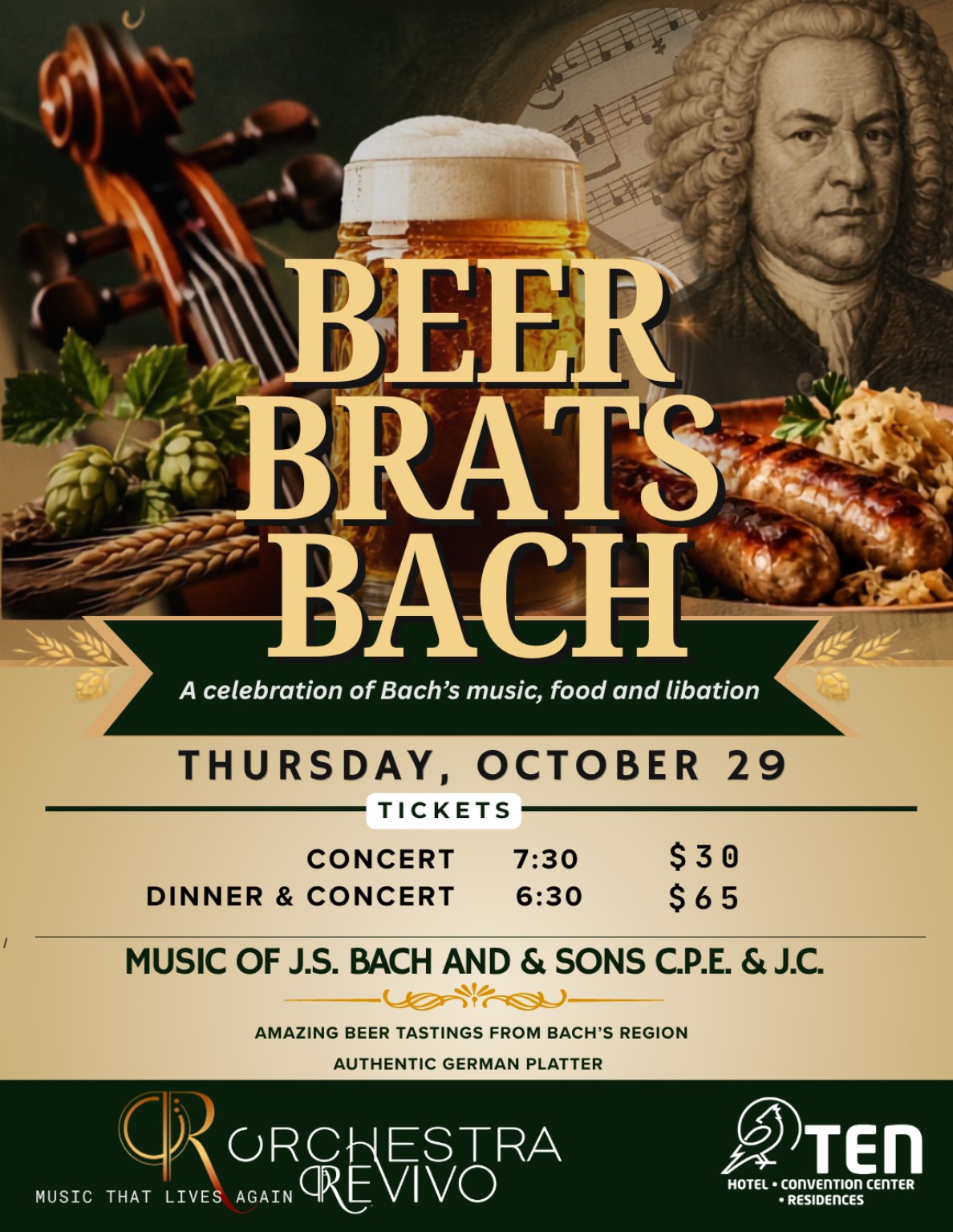 Beer, Brats and Bach Artwork